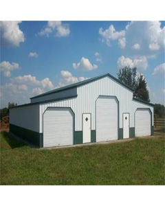 Estrutura de aço de construção do armazém de garagem pré-fabricado estrutura de aço da construção - Product Image 3