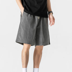 Pantalones cortos de jogging personalizados para hombre, transpirables, ligeros, de lona, que absorben la humedad, forro de malla, cierre de cintura elástica, elementos esenciales de entrenamiento - Product Image 1