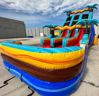 Toboggan aquatique gonflable en PVC/vinyle pour usage résidentiel et scolaire, extérieur/intérieur, prix d'usine