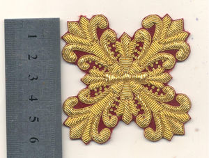 Parches de Tela Bordados a Mano en 3D, Hechos a Medida con Hilo de Bullion, Insignia de Moda Bordada a Mano, Embalaje Personalizado - Product Image 3