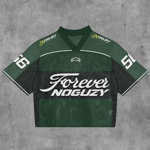 T-shirt de sport personnalisé OEM pour hommes, à séchage rapide, col en V, maille, surdimensionné, impression sur écran, design de basket-ball, longueur courte - Product Image 2