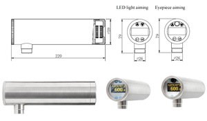 Pirômetro industrial digital de alta temperatura do produto novo para a solução do metal para a detecção do Temp do aquecimento do laser - Product Image 4