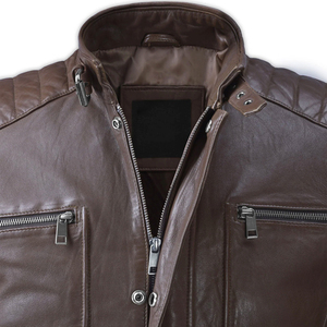 Chaqueta de Cuero Original Hecha a Medida para Hombre, 100% Alta Calidad, Chaqueta de Invierno para Hombre a Precio Económico - Product Image 4