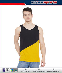 Precio barato logotipo personalizado Muscle Fit Plain Men Tank Tops sin mangas entrenamiento 100% algodón Tank Top para hombres - Product Image 5