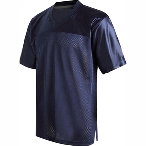 Camisetas de fútbol americano deportivas Unisex de alta calidad Uniforme de manga corta de malla transpirable de talla grande - Product Image 3