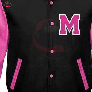 Chaquetas de Diseño Personalizadas al por Mayor, Chaqueta de Béisbol Informal con Logotipo, Chaqueta Universitaria Unisex de Poliéster, Chaquetas Letterman - Product Image 2