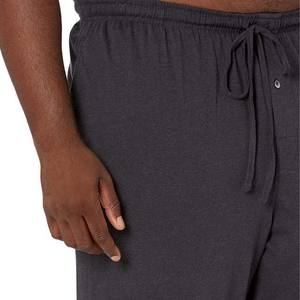 Pantalones Deportivos Grises de Lona para Hombre, Estilo Casual, con Cordón, 100% Algodón, Transpirables, de Secado Rápido, Personalizables, Color Sólido, para Otoño - Product Image 2