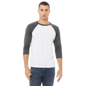 Bella + เสื้อยืดเบสบอลแขน3/4สำหรับทั้งชายและหญิง, เสื้อยืดผ้าแคนวาสสำหรับ52% เสื้อ48% ผ้าคอตตอนปั่นด้ายระบายอากาศได้ดีสำหรับผู้ชาย-ขายส่ง - Product Image 6