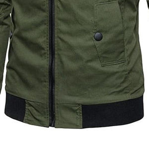 Chaqueta Bomber Casual Ligera y Transpirable para Hombre, con Cuello Alto, Manga Larga, Estilo Urbano, para Invierno - Product Image 3