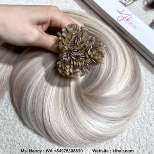 Extensiones de cabello de queratina de punta plana recta doble de Color Rubio vikingo Extensiones de cabello humano vietnamita Proveedor al por mayor - Product Image 2