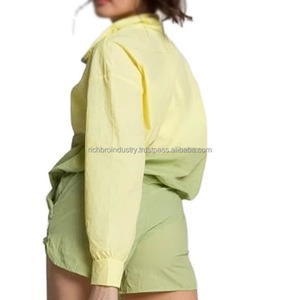 Chándal impermeable a prueba de viento de alta calidad con cremallera, conjunto de chándal cortavientos con logotipo personalizado de talla grande, conjunto de chándal cortavientos - Product Image 5