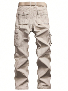 <b>Lightweight</b> Plain Stacked Sweat Pants <b>Men</b> Slim Fit Sweatpants Cargo Pants <b>Trouser</b> Cotton Made Gym Wear Fitted <b>Men</b> Cargo Pants - Product Image 4