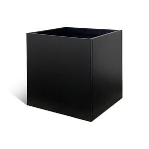 Jardinière carrée en acier galvanisé noir de 20 pouces pour la maison et le jardin, durable, antirouille, style américain, pour l'extérieur/l'intérieur - Product Image 2