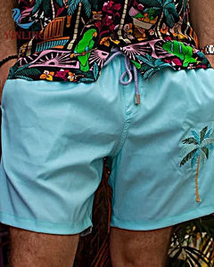 Logo personnalisé Couleur unie Short de bain homme décontracté Trunks Beach Surf Maillot de bain - Product Image 3