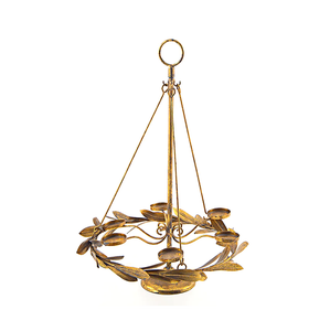 Bougeoir en métal au design antique pour la maison et l'hôtel Bougeoir en métal élégant et élégant pour la décoration de Noël - Product Image 6