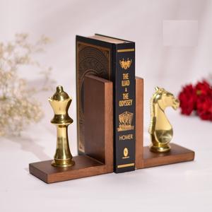 Sujetalibros Metálicos de Lujo Contemporáneo para Decoración del Hogar, Soporte para Libros de Escritorio, Artículo de Alta Rentabilidad al por Mayor - Product Image 1