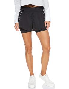 OEM Custom Jogging Gym <b>Shorts</b> for <b>Women</b> Plus Size Breathable Cotton Black and <b>White</b> Waterproof Fitness Print Board <b>Shorts</b> - Product Image 6