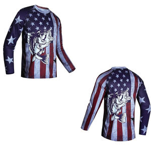 Venta al por mayor al aire libre sublimación pesca Jersey ropa de pesca ecológico pesca Jersey sublimación equipo diseño Jersey pesca - Product Image 3