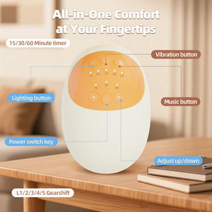 Kursi Goyang Bayi Otomatis Isi Ulang USB dengan Modul Bluetooth, Getaran yang Dapat Disesuaikan, Lampu LED, Penenang Bayi Bebas Genggam - Product Image 2