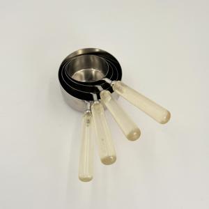 Nouveauté : tasses à mesurer en acier inoxydable poli miroir, magnifiques outils de mesure portables en acier inoxydable - Product Image 3