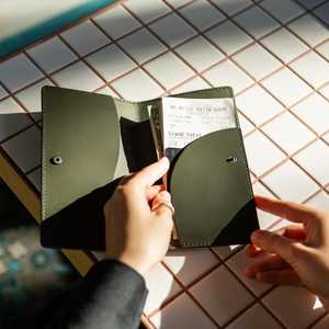 กระเป๋าสมุดเช็คหนังแท้ Cross Hatch กระเป๋าใส่บัตรทำจาก LBH-0097ปากีสถาน - Product Image 6