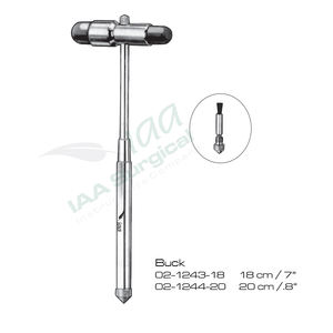 Martillo de Percusión Buck con Aguja y Cepillo para Reflejos Tendinosos Profundos - Instrumento de Diagnóstico Manual de Acero - Product Image 3