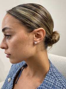 Boucles d'oreilles en diamant de laboratoire haute clarté IGI, bijoux en or 10k 14k 18k, mode durable, or jaune, or rose, or blanc, ensemble en or massif - Product Image 5