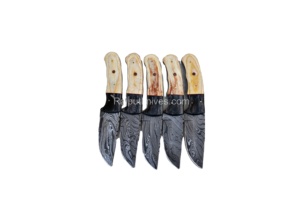 Cuchillo de caza de acero damasco de hoja fija para exteriores para minoristas - Product Image 2