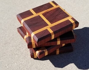 Sous-verres en bois pour tapis de table ménagers et tampons Fabricant Taille personnalisée Sous-verre en bois de forme carrée en bois naturel - Product Image 3