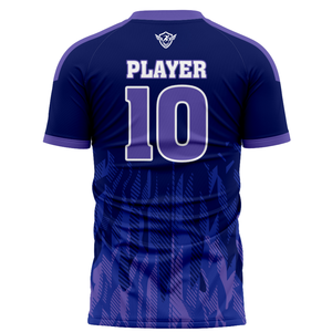 Conjunto de Uniforme de Fútbol Personalizado Unisex, Camiseta Deportiva Protectora de Poliéster Transpirable de Secado Rápido, Azul y Negro - Product Image 5