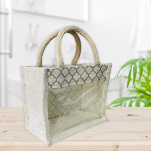 Bolsa de regalo de cesto de yute hecho a mano, ideal para regalos personales, devoluciones de regalos, fiestas, bodas y soluciones de embalaje ecológicas - Product Image 2