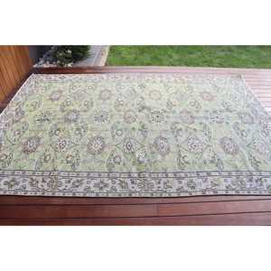 5,7x8,<b>9</b> ft Turkish Vintage Rug, Large Rug, Green Wool Rug - Product Image 3