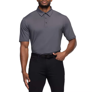 OEM y ODM Negro de manga corta Polo de golf Camiseta Logotipo bordado personalizado Camisetas Ropa de golf simple Venta al por mayor Llanura - Product Image 5