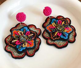 Pendientes llamativos con cuentas azules de loro, pendientes personalizados con múltiples cuentas, joyería festiva para mujer, el mejor precio en pendientes con cuentas. - Product Image 6