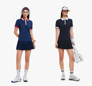 Hot Selling Pickleball Tennis Wear Pleated <b>Skorts</b> <b>Women</b> Golf Skirt Set Fitness Yoga Wear Beach Tennis Set with Pockets - Product Image 1
