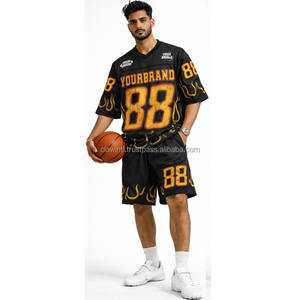 Camiseta de Fútbol Americano Personalizada para Hombre, con Nombre y Número, Transpirable, de Manga Corta, Sublimada, 100% Poliéster, para Entrenamiento, Tallas Grandes - Product Image 2