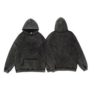 Sudadera con Capucha de Primera Calidad, 100% Algodón, Lavada con Ácido, Precio de Mayoreo, Fabricación Directa de Fábrica - Product Image 1