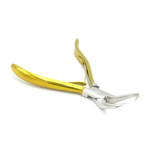 Kit d'outils professionnels de 4 pièces en micro-acier inoxydable plaqué or pour perlage, extensions de cheveux écologiques de marque personnalisée - Product Image 2