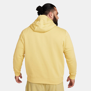 เสื้อมีฮู้ดสีเหลืองทองสำหรับผู้ชายเสื้อสเวตเตอร์แบบสวมหัวสไตล์ฮิปฮอปพร้อมดีไซน์ปักลายปรับแต่งได้ - Product Image 4