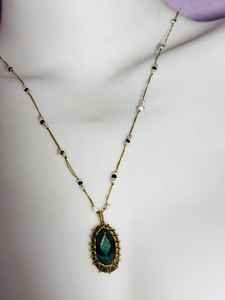 Supar Qualité belle pierre Macramé Enfileur Pierre Précieuse Pendentif Fabrication de Bijoux Fournitures pour DIY En Vrac - Product Image 3