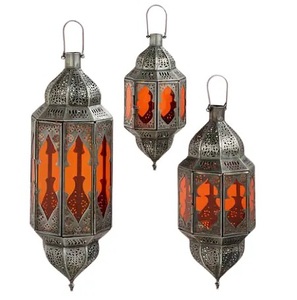 Lanterne à bougie à cadre en métal doré fini tendance pour la décoration intérieure, les hôtels et les restaurants au tarif de gros - Product Image 2