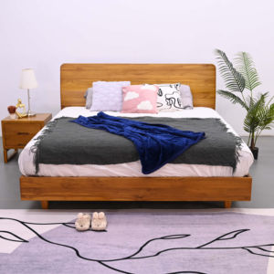 Lit en bois sculpté à la main avec cadre de lit king-size fait main de qualité supérieure, plateau en bois massif, pied de lit de qualité supérieure, meubles de chambre à coucher de luxe - Product Image 6