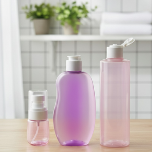 Envase de Plástico PET para Cosméticos, Botella con Bomba Pulverizadora Rosa para Champú, Loción, Envases Vacíos para Cosméticos, Pavico Vietnam - Product Image 2