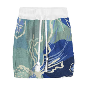 Ensemble deux pièces pour homme, tendance estivale, style vintage, décontracté, t-shirt à manches courtes à col en V, shorts, respirant, tricoté en polyester/coton - Product Image 5