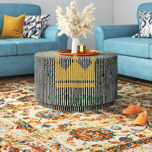 Table basse en bois d'incrustation de nacre faite à la main du Vietnam élégante conception moderne avec la caractéristique décorative - Product Image 1