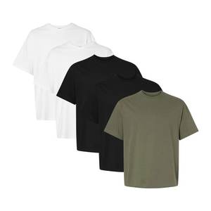 240g Hombres 100% Algodón O-cuello Camisetas Impresión de pantalla personalizada Camiseta Bordado Relieve Logo Camisa en blanco Hombre Verano sostenible Tops - Product Image 3