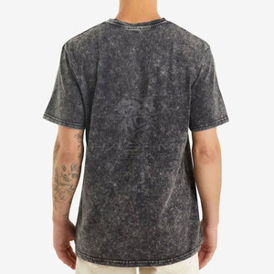 Camiseta de Moda Urbana con Lavado Ácido para Hombre, Tela de Algodón Lavado de Tacto Suave, Corte Relajado, Cómoda y Casual - Product Image 2