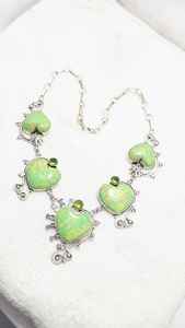 Collar de plata esterlina Navajo de estilo Vintage más vendido hecho a mano con Turquesa natural azul y joyería única de latón - Product Image 2