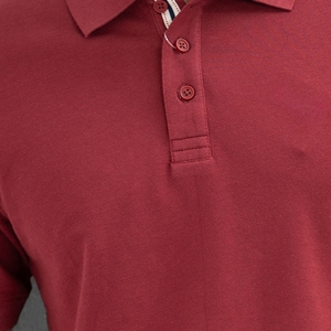 Camiseta de algodón 100% para hombre, cuello de Polo, calidad superior, suave, transpirable, 220 gramos, cómoda, ligera, de punto, ropa informal - Product Image 3