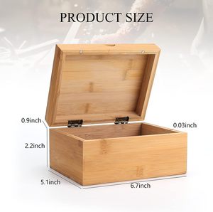 <b>Small</b> Mangowood Wooden Box, 6.7 X 5.1 X 3.1 Inch Natural Wooden <b>Boxes</b> Wooden Box for Art and DIY Hobbies, Decorative Box - Product Image 2